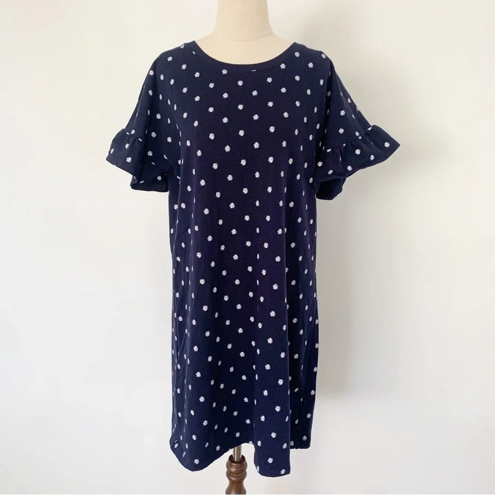 Old Navy Navy Floral Dress Size M - Picture 1 of 3